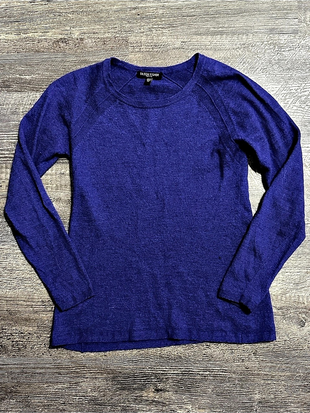 EILEEN FISHER 100% Merino Wool Italian Yarn Knit Sweater - Petite Small (PS)